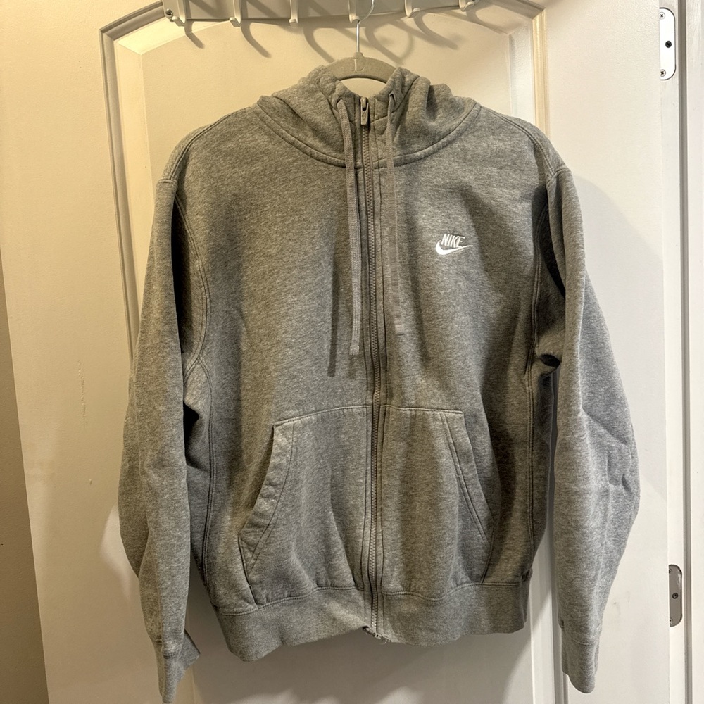 Men’s Nike Gray Zip-Up Hoodie